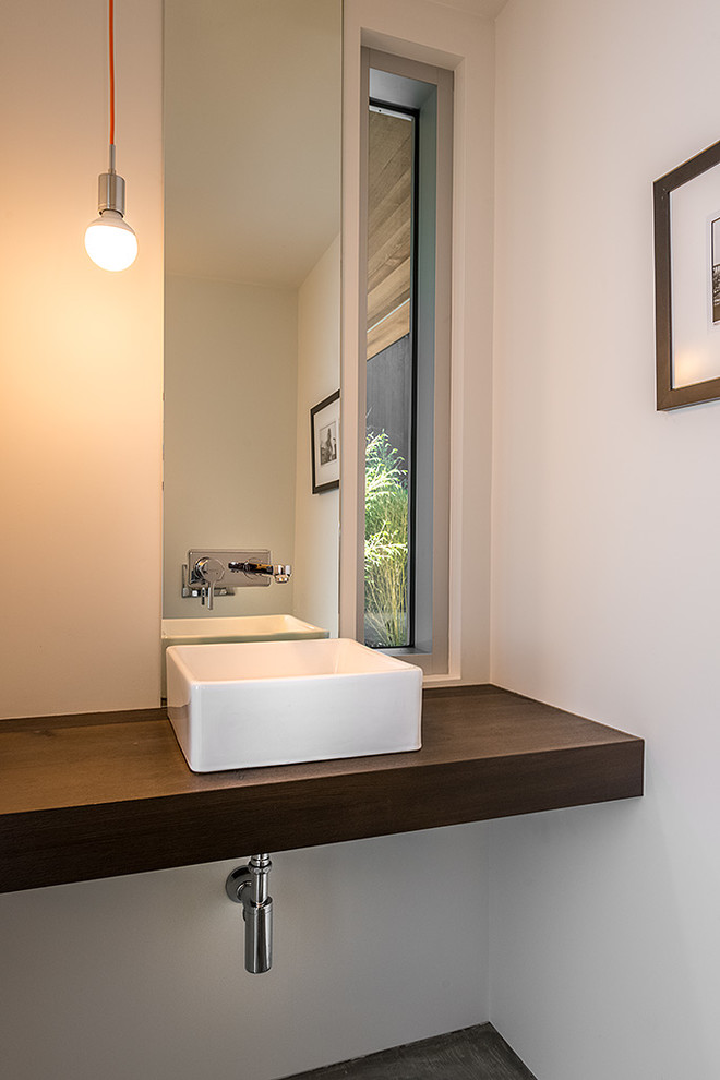 Example of a trendy home design design in Vancouver