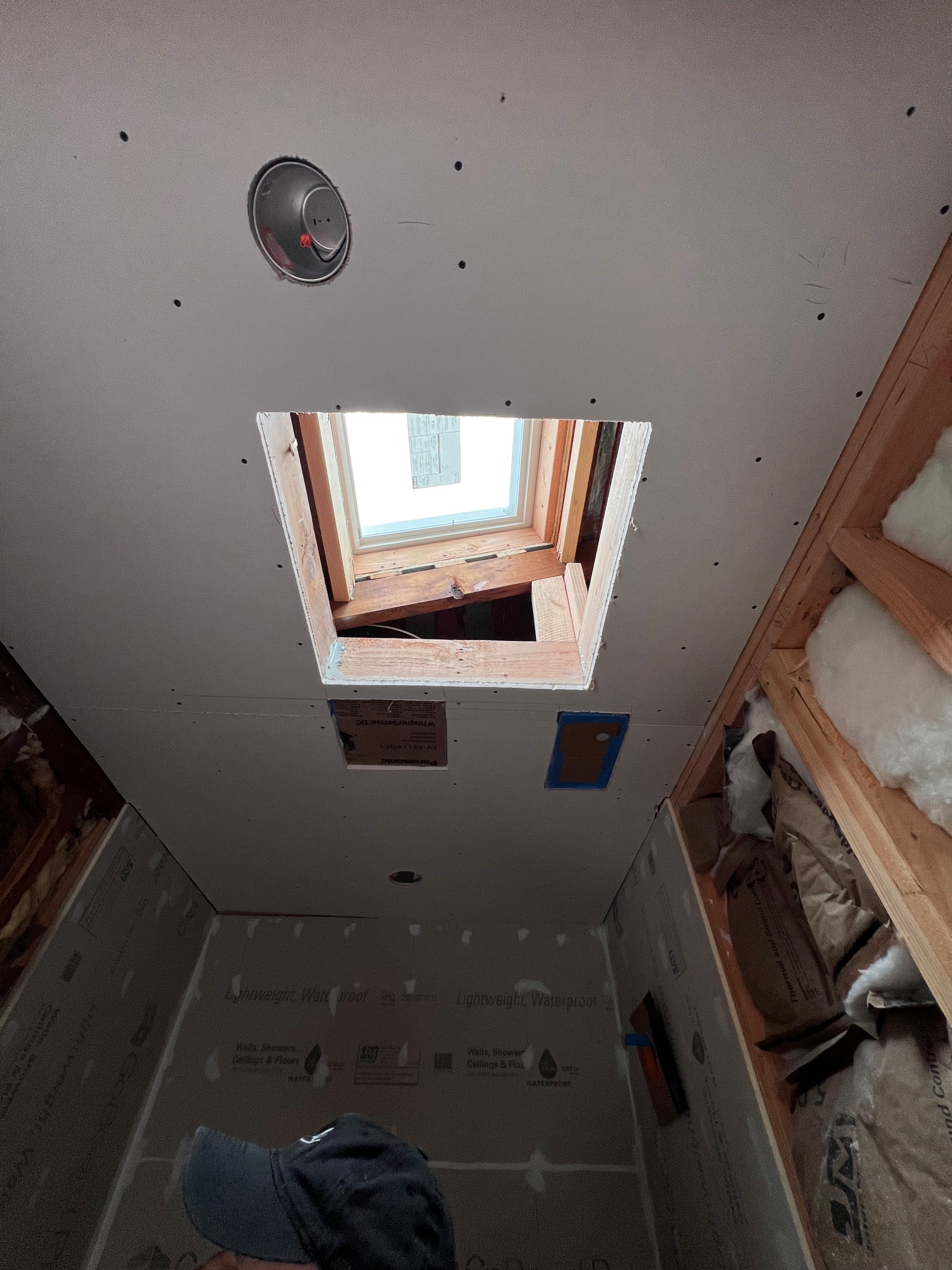 DURING  Framing for Velux FreshAir Solar Skylight