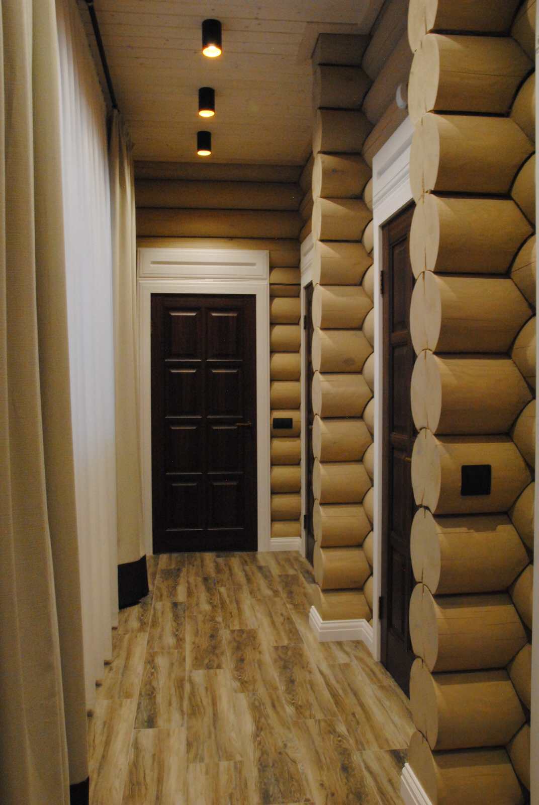 ДОМ из бревна в стило Лофт