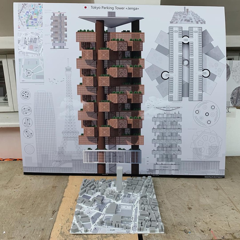 Проект горажного комплекса в токио