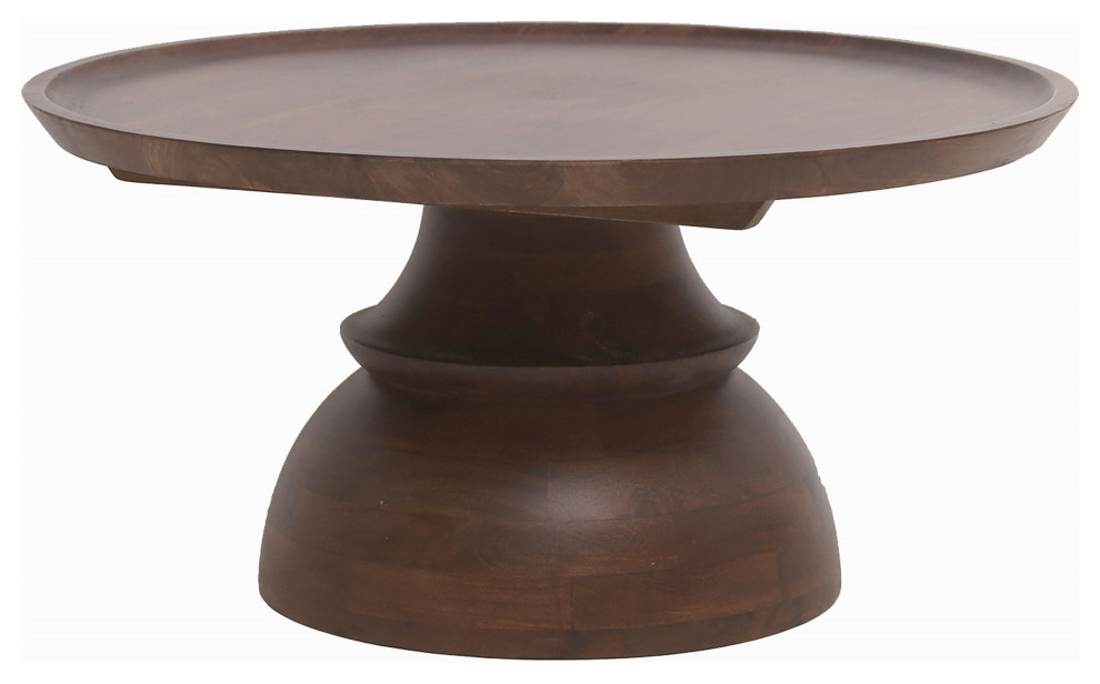 Sheesham & Mango Wood Coffee Table 35x35x17" Transitional Coffee