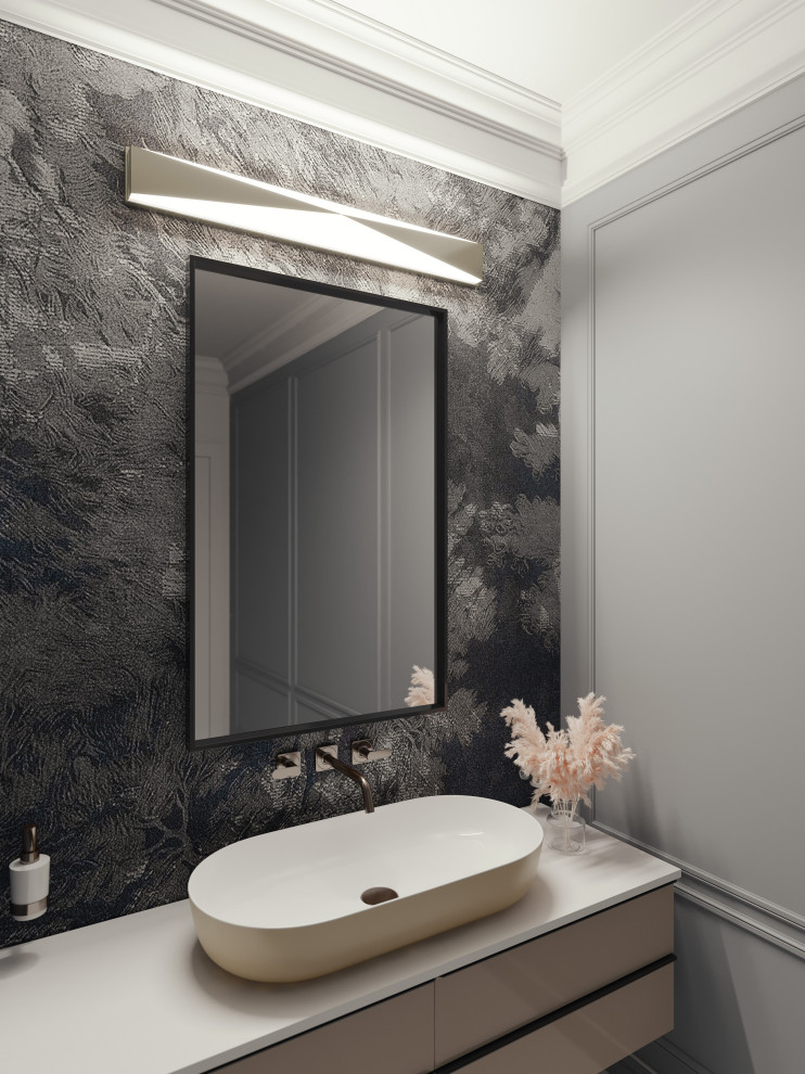 Novara LED Vanity, 25" Transitional Bathroom Vanity Lighting by