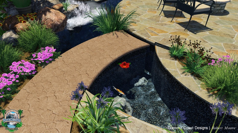 Koi water feature