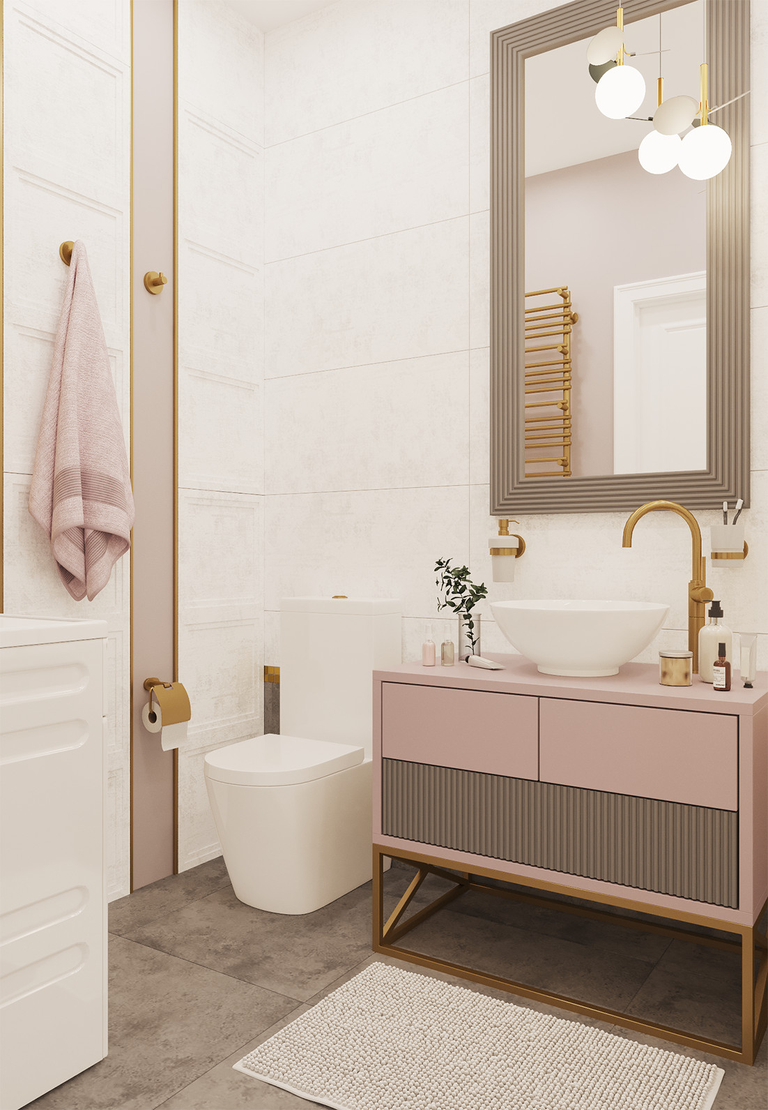 Интерьер квартиры в неоклассическом стиле - "Hermes" (59,1 кв.м.)