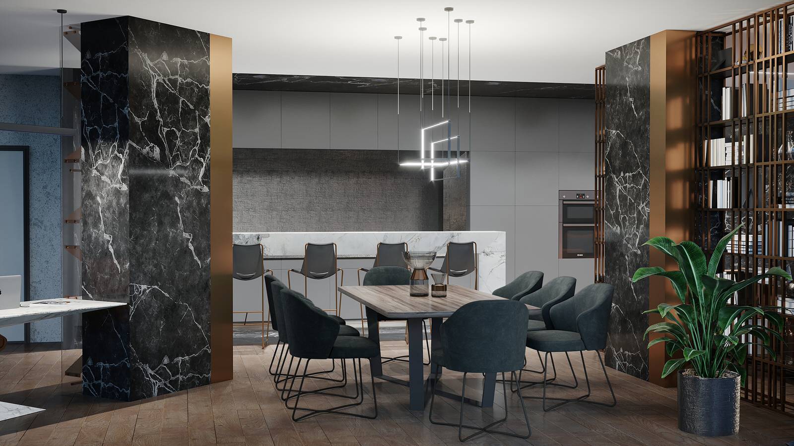 Дизайн интерьера квартиры в Москва Сити