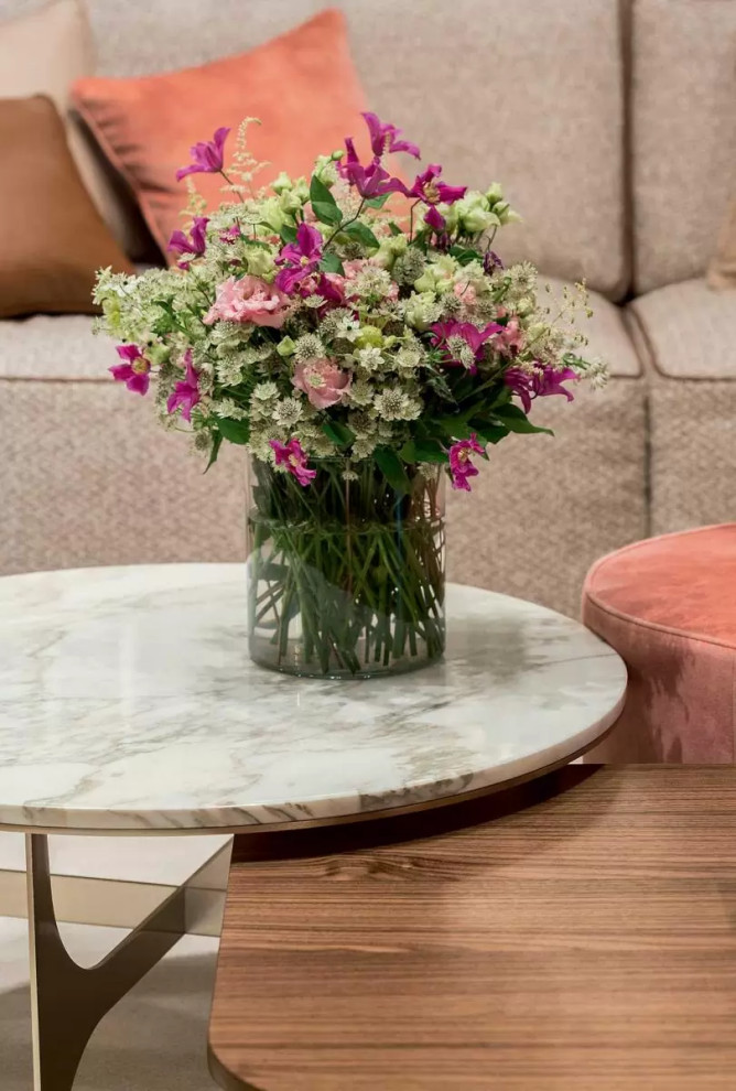 Captivating Coral Living Room