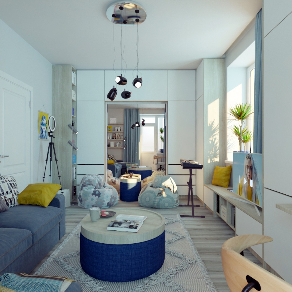 Комната для юного блогера. Дизайн проект квартиры в ЖК Отрадный