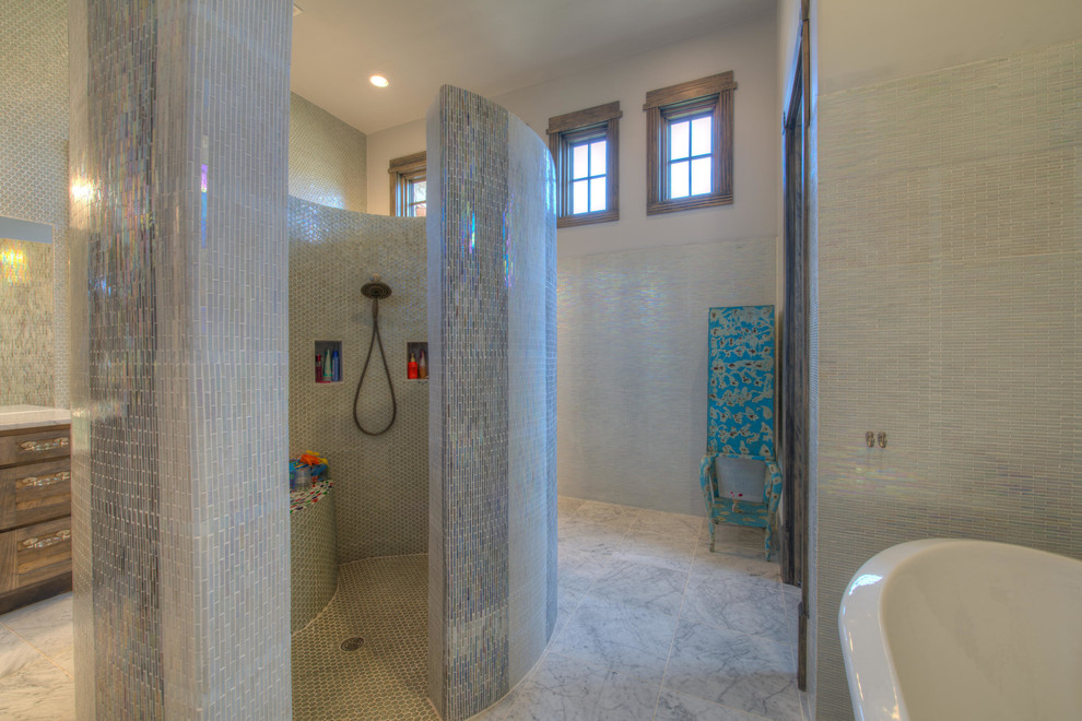 Bathroom - rustic bathroom idea in Austin