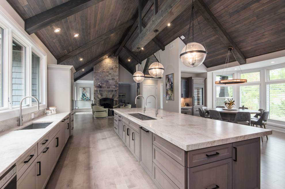 Inspiration for a transitional kitchen remodel in Chicago