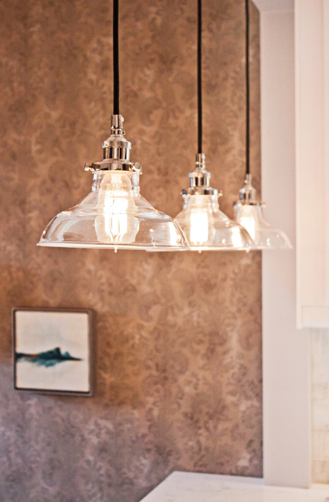 Inspiration for a transitional home design remodel in Calgary