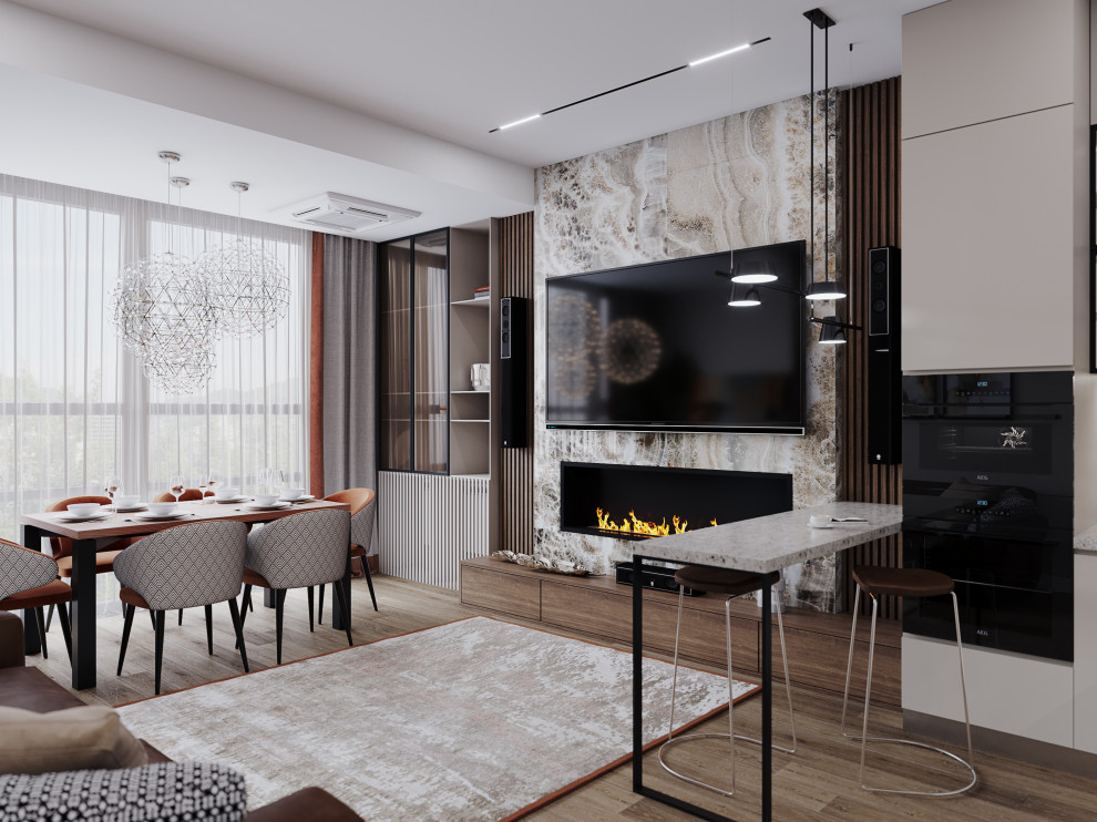 Квартира для семьи в современном стиле