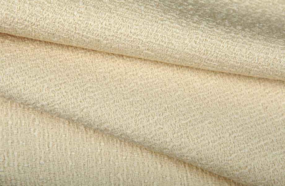 Woolen Upholstery Fabric in Merino White