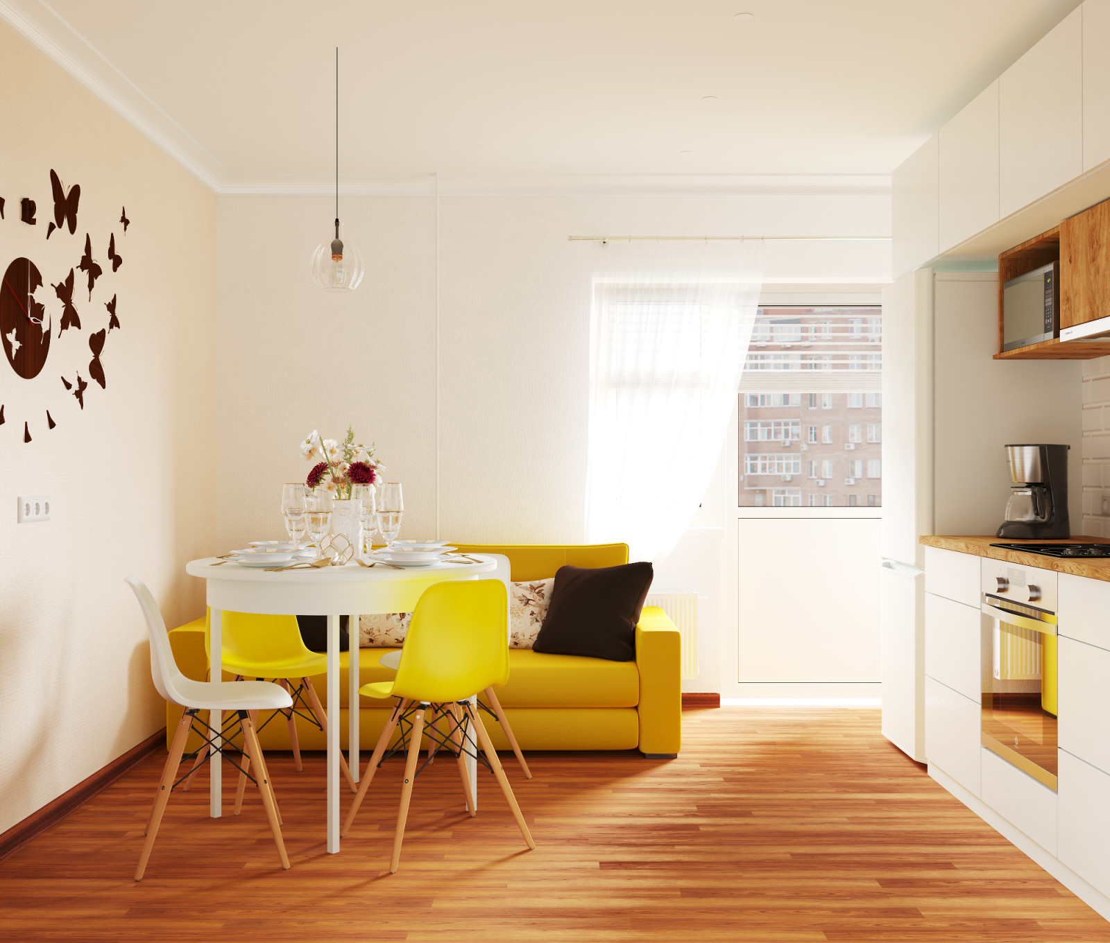 Небольшая квартира для семьи с 2-мя детьми