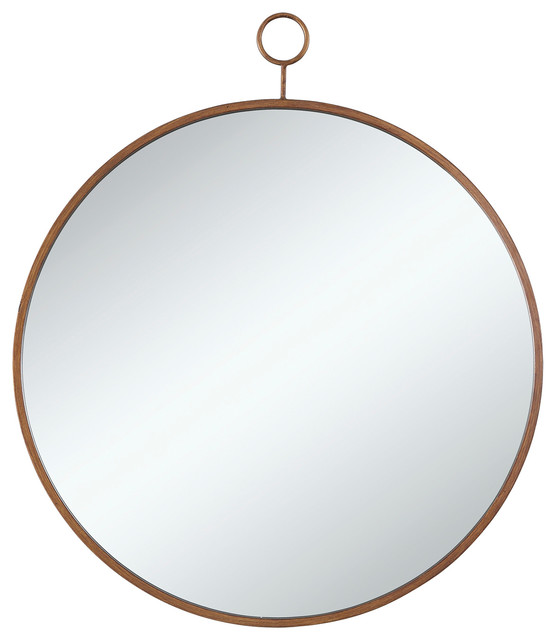 Contemporary Wall Mirror coaster mirror, gold - contemporary - wall mirrors -zfurniture Contemporary Wall Mirror coaster mirror, gold - contemporary - wall mirrors -zfurniture