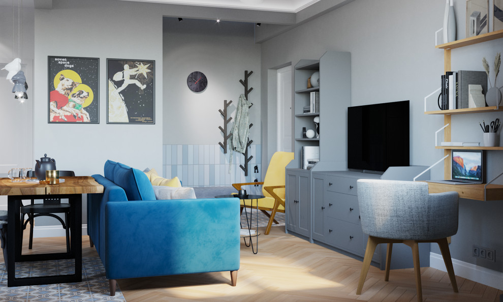 Квартира в сталинке (Кухня-гостиная)