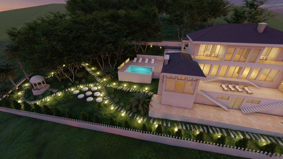 Благоустройство загородного дома (S 40 соток)