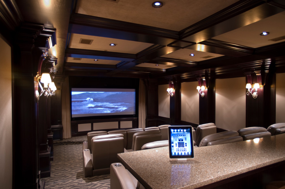 Our Work Home Theater Cincinnati by Cincinnati Home Theaters Houzz