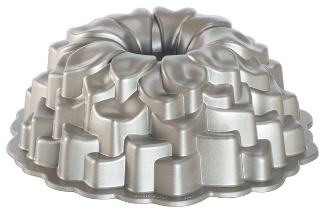 Nordic Ware 10 Cup Blossom Bundt Pan Contemporary Cake Pans