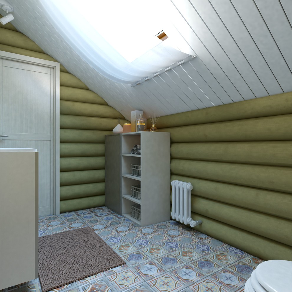 Сруб в современно-классическом стиле