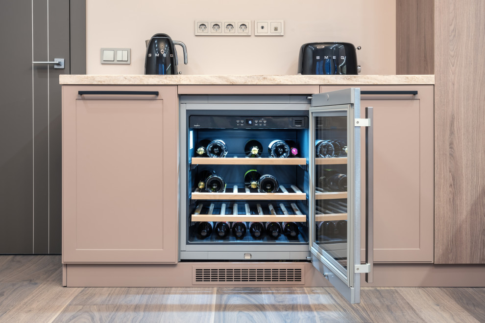 Кухня в нежных оттенках