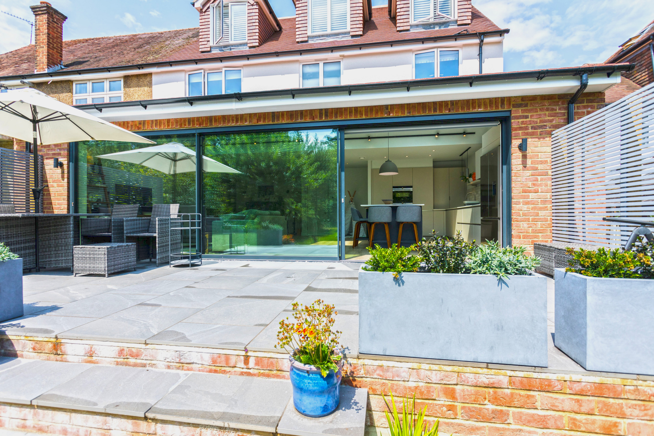 Example of an exterior home design in Hertfordshire