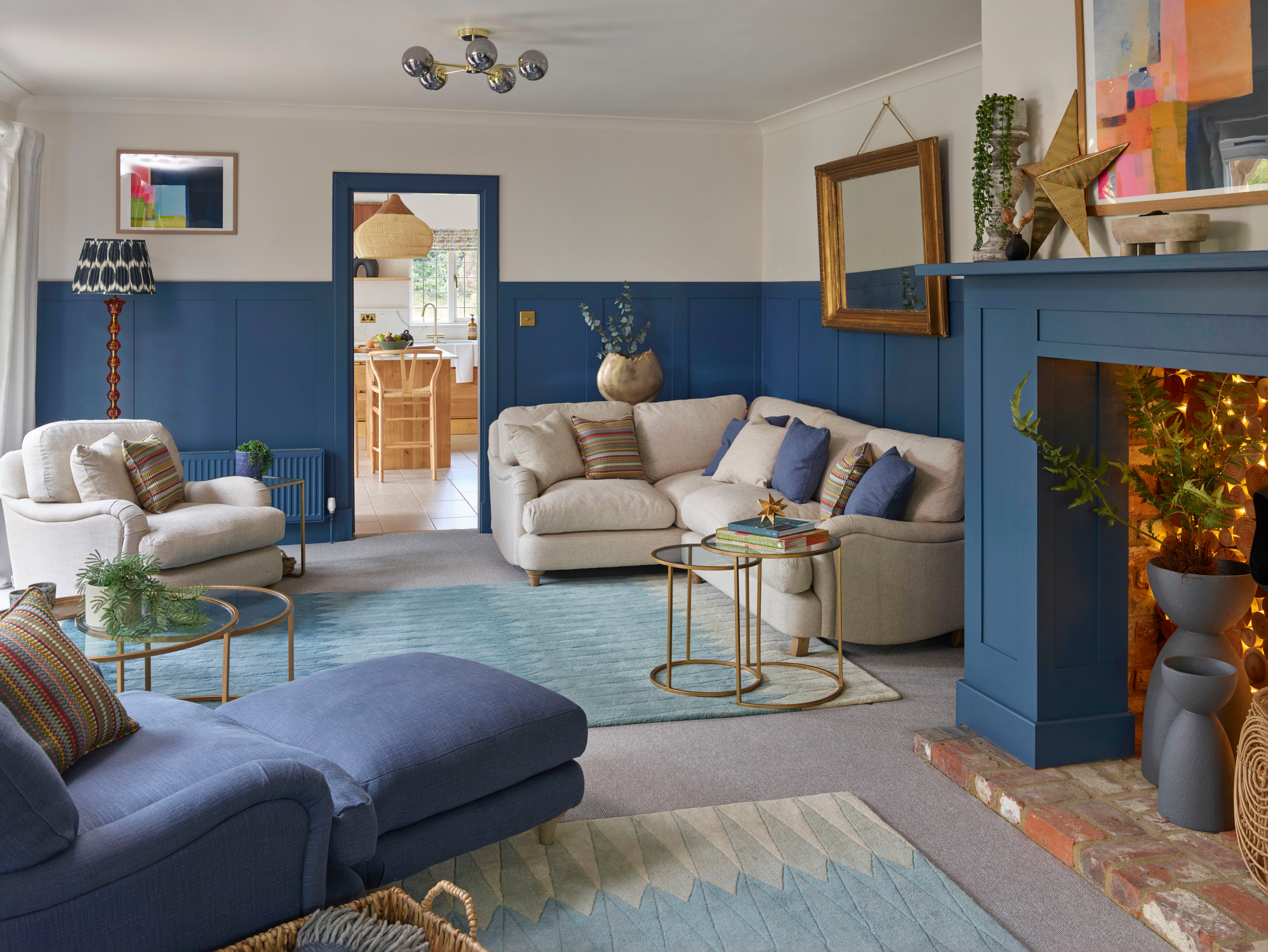 Kent Farmhouse Living Room Renovation