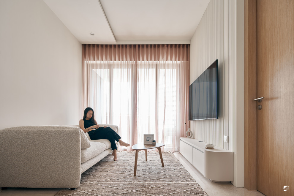 Design ideas for a modern living room in Singapore.