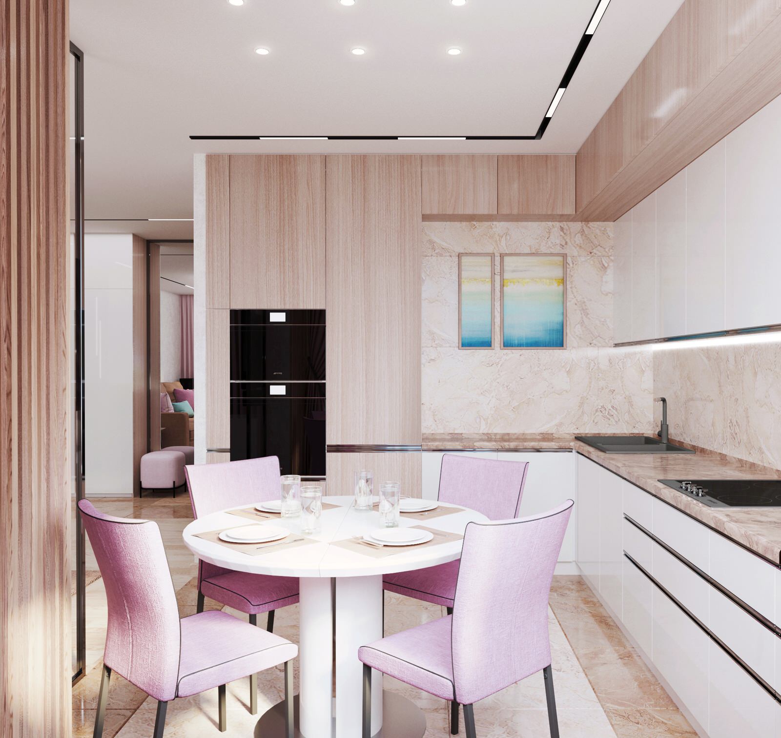 Трехкомнатная квартира в современном стиле