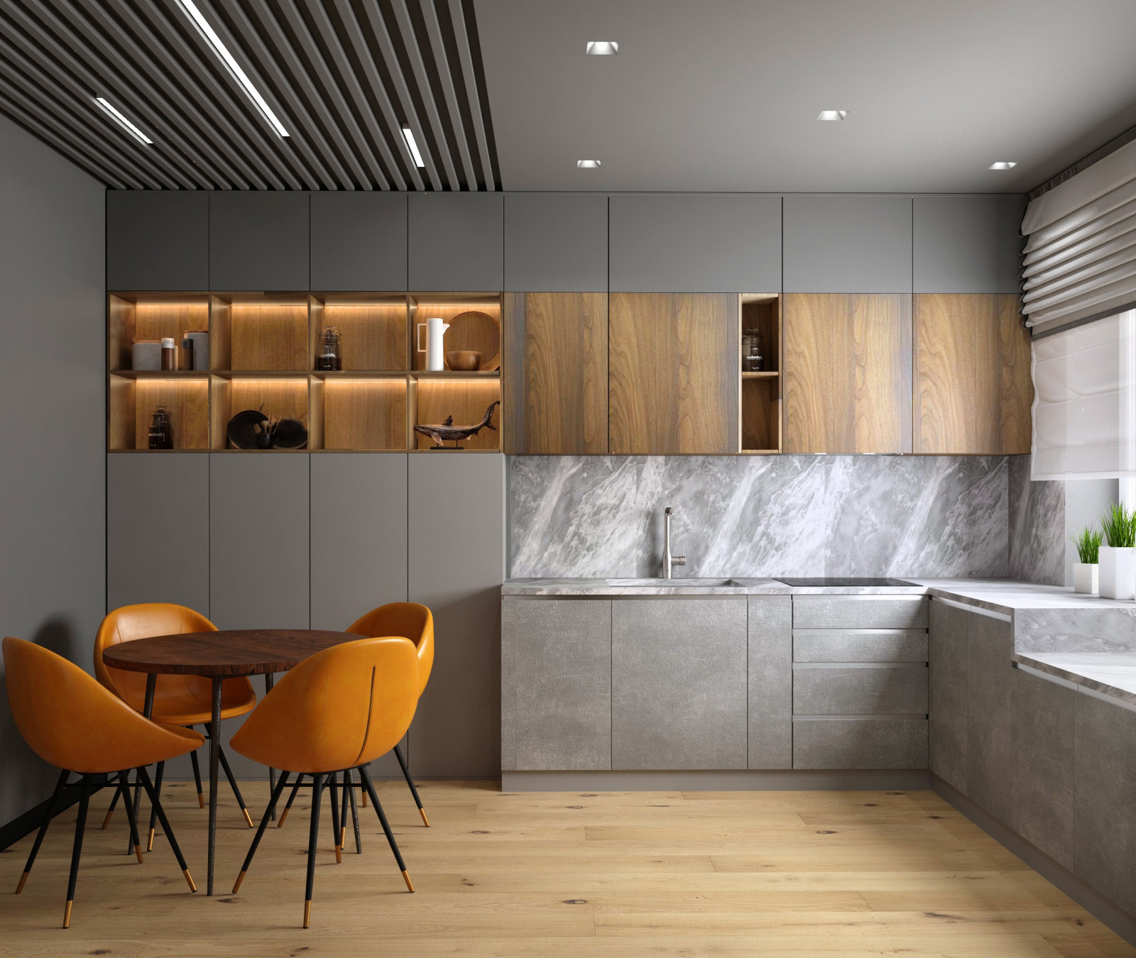 Дизайн-проект интерьера квартиры 61м2 в ЖК "Среда"