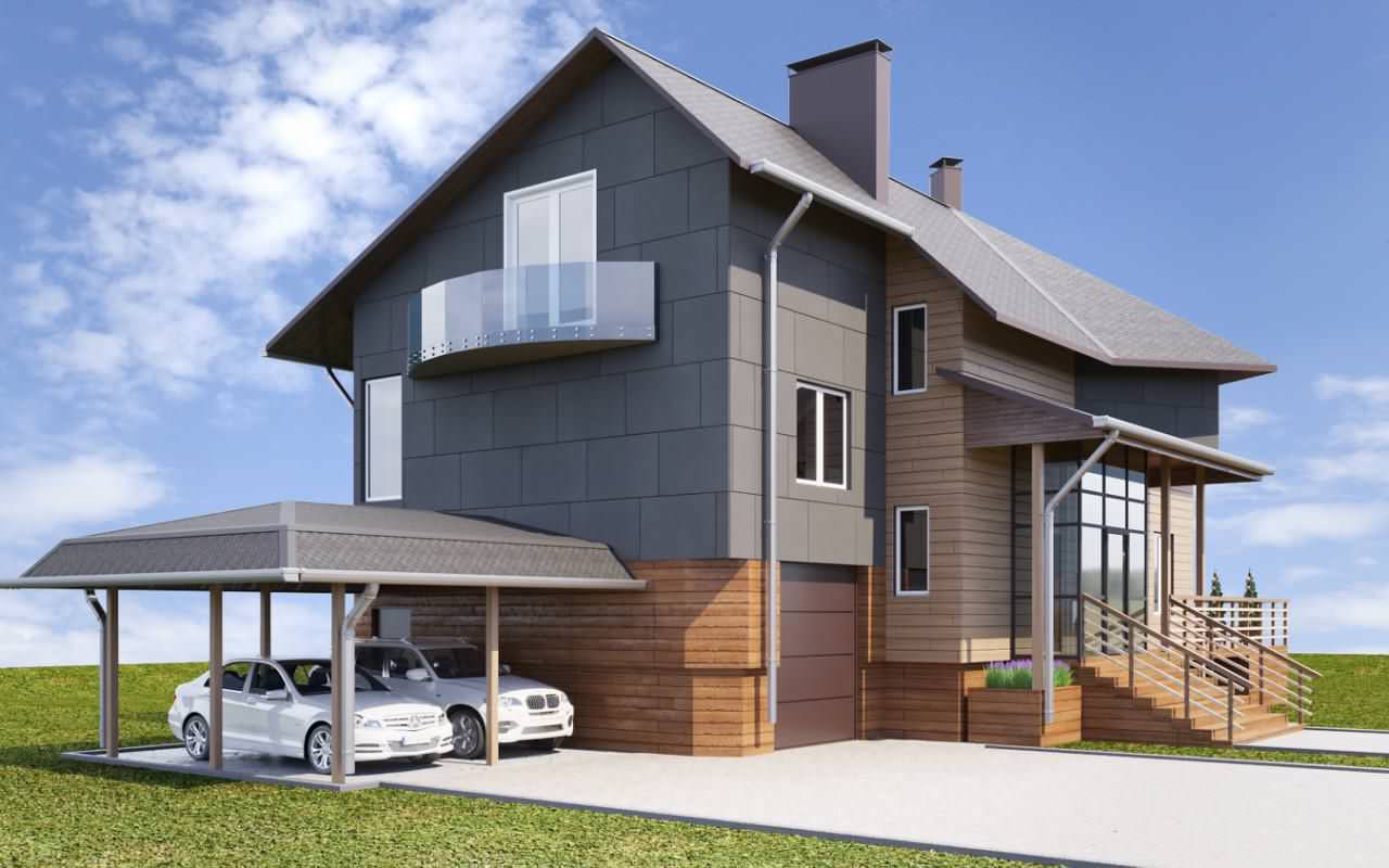 СОВРЕМЕННЫЙ ДОМ ДЛЯ МОЛОДОЙ СЕМЬИ В ТАРАСОВО.