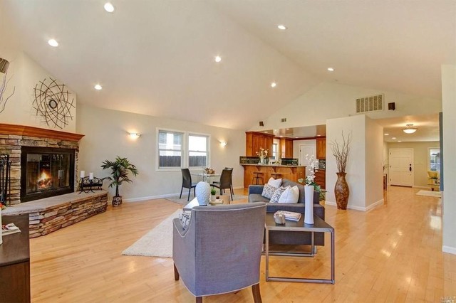 Napa Staging Project transitional-living-room