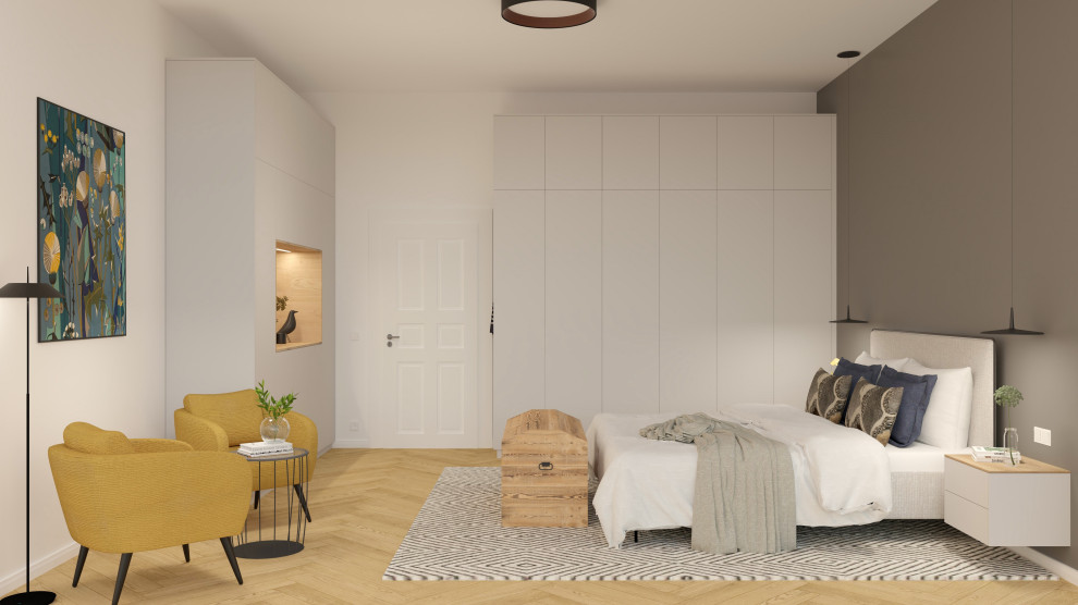 Ruhiges Schlafzimmer im Altbau
