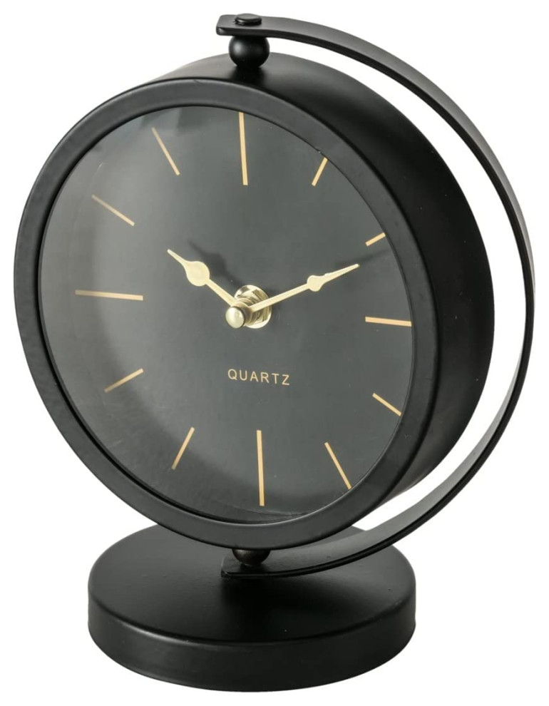 MidCentury Modern Desktop Clock, 7.75" Midcentury Desk And Mantel