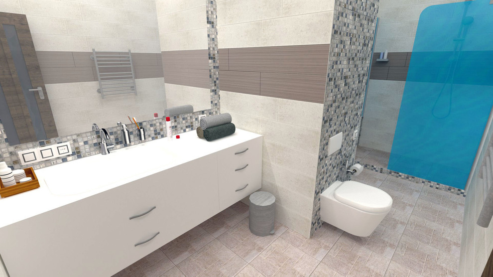 Технический проект четырехкомнатной квартиры. Площадь 127 кв. м