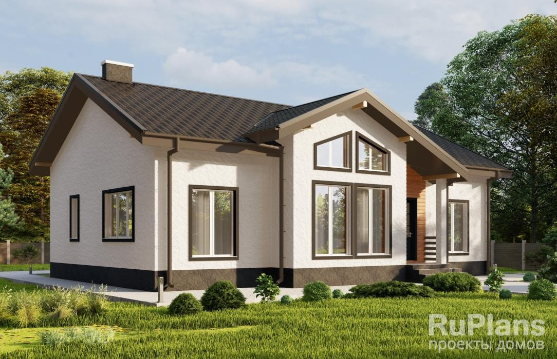 Rg5906 - Одноэтажный дом с тремя спальнями