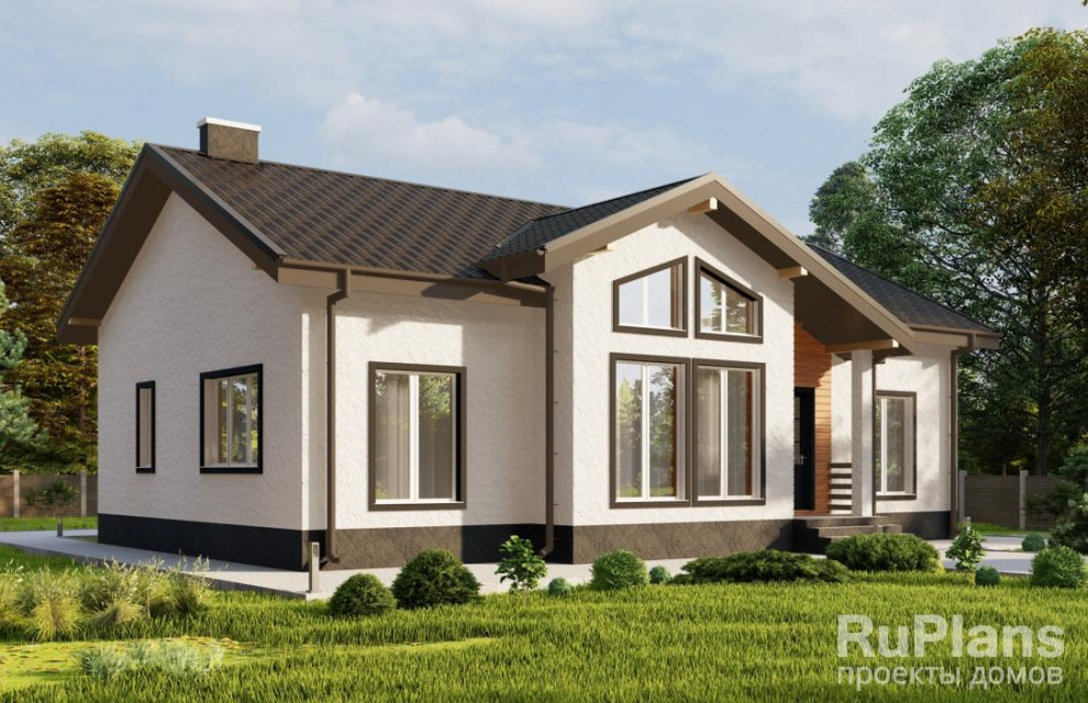 Rg5906 - Одноэтажный дом с тремя спальнями