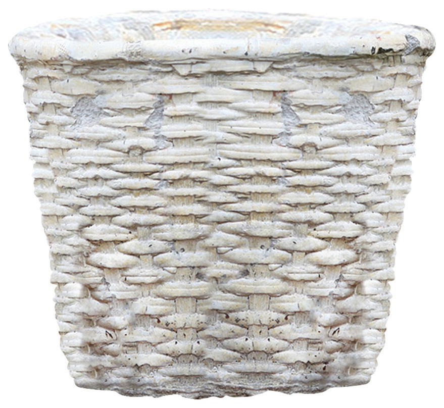 Cement Basket, Twined Weave, Grande Round