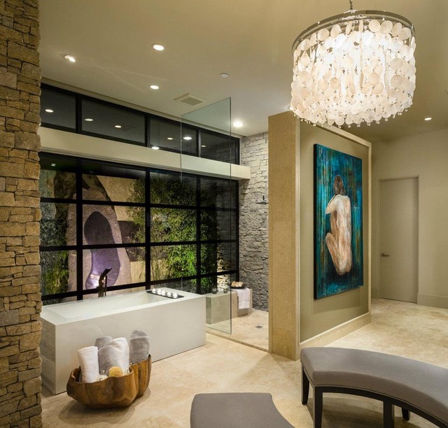 Custom Home Palm Desertindoor outdoor living