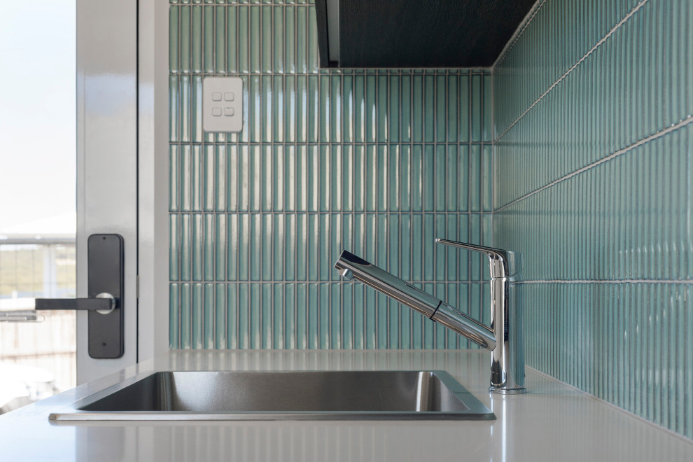 Design ideas for a contemporary laundry room in Central Coast.