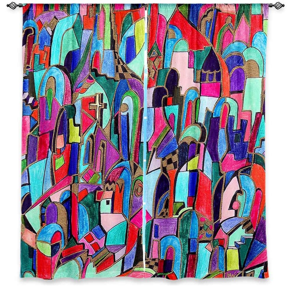 Cathedral City Window Curtains, 40"x52", Lined