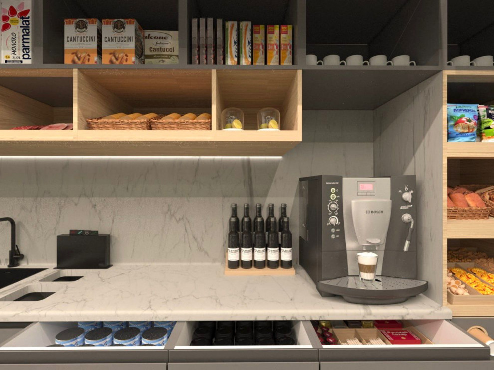 Проектирование кухни с наполнением