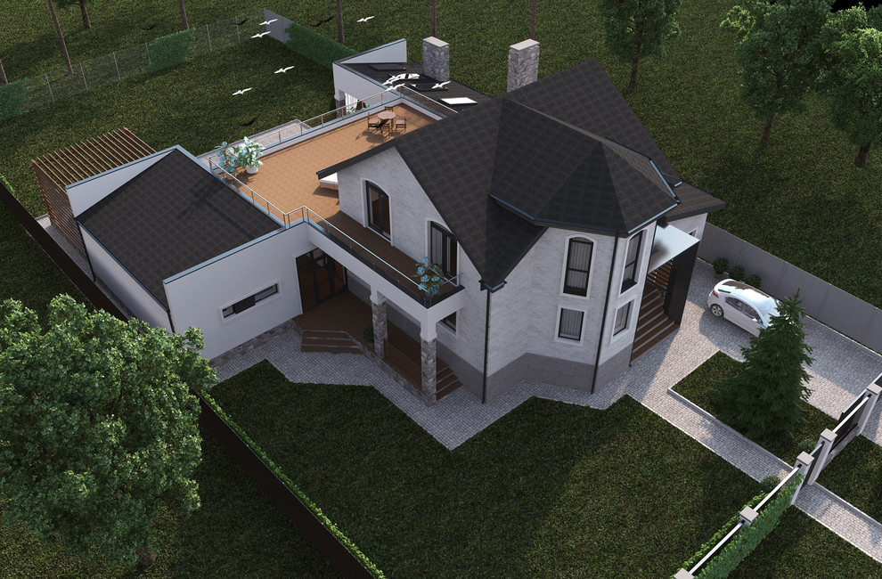 Эскизное решение дома в Нижегородской области