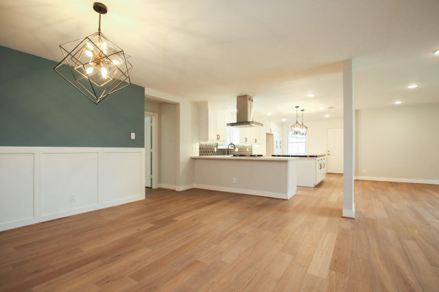 Pine transitional-dining-room