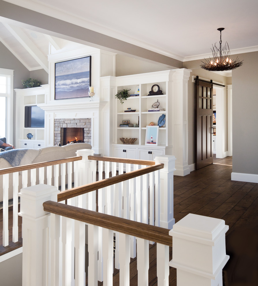Design ideas for a transitional staircase in Other.