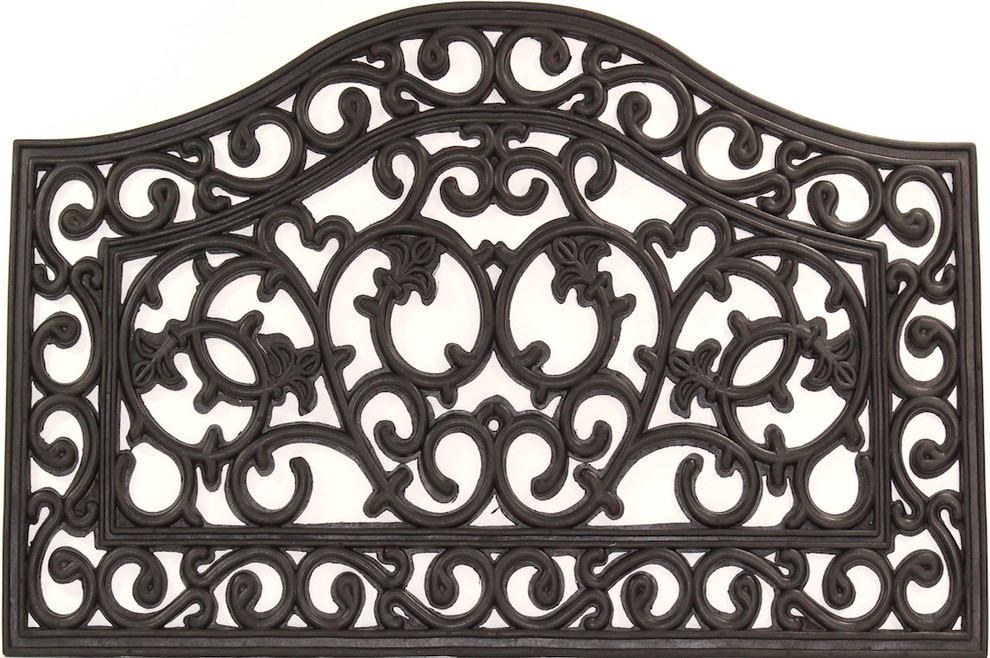 Royal Gate Wrought Iron Rubber Doormat Mediterranean Doormats