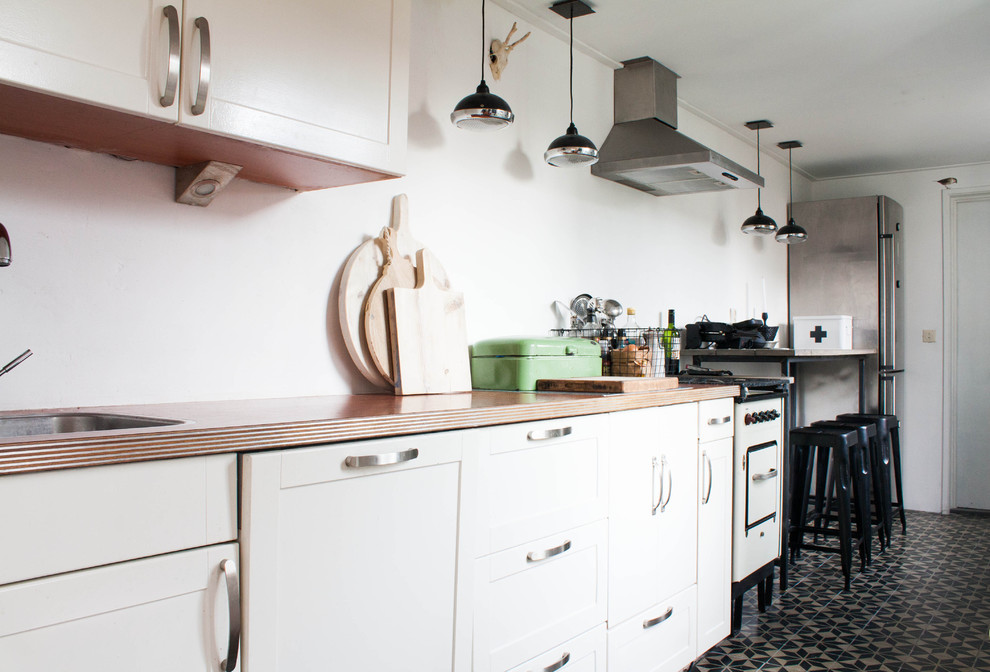 Design ideas for an eclectic kitchen in Amsterdam.