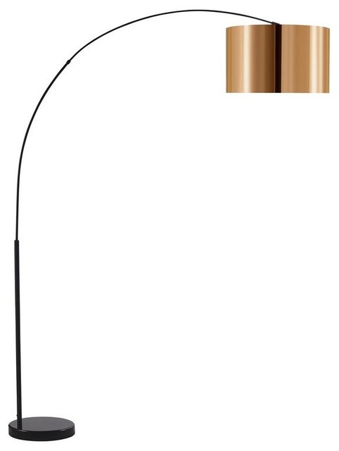 Versanora Curvella Arched Floor Lamps Gold Black