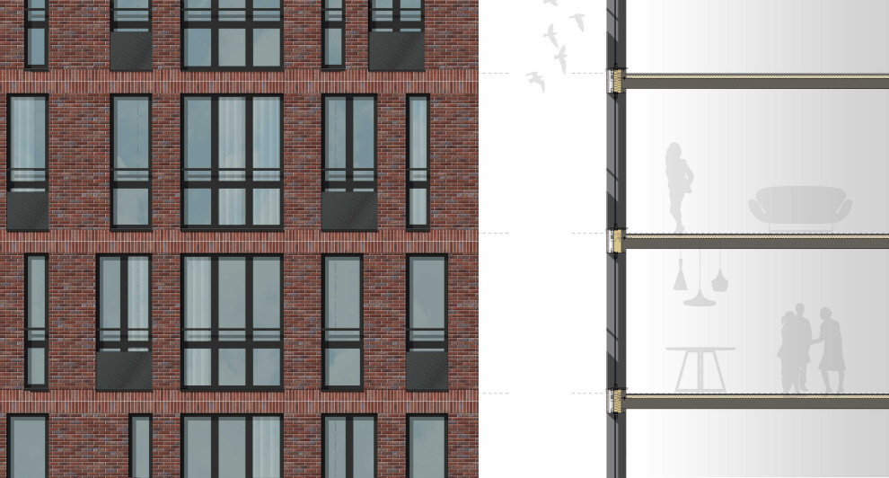 Фасады жилого дома