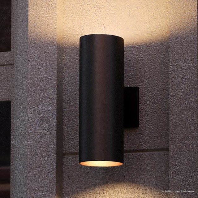 Luxury Contemporary Porch Light Hollywood Series Midnight Black Luxury Contemporary Porch Light