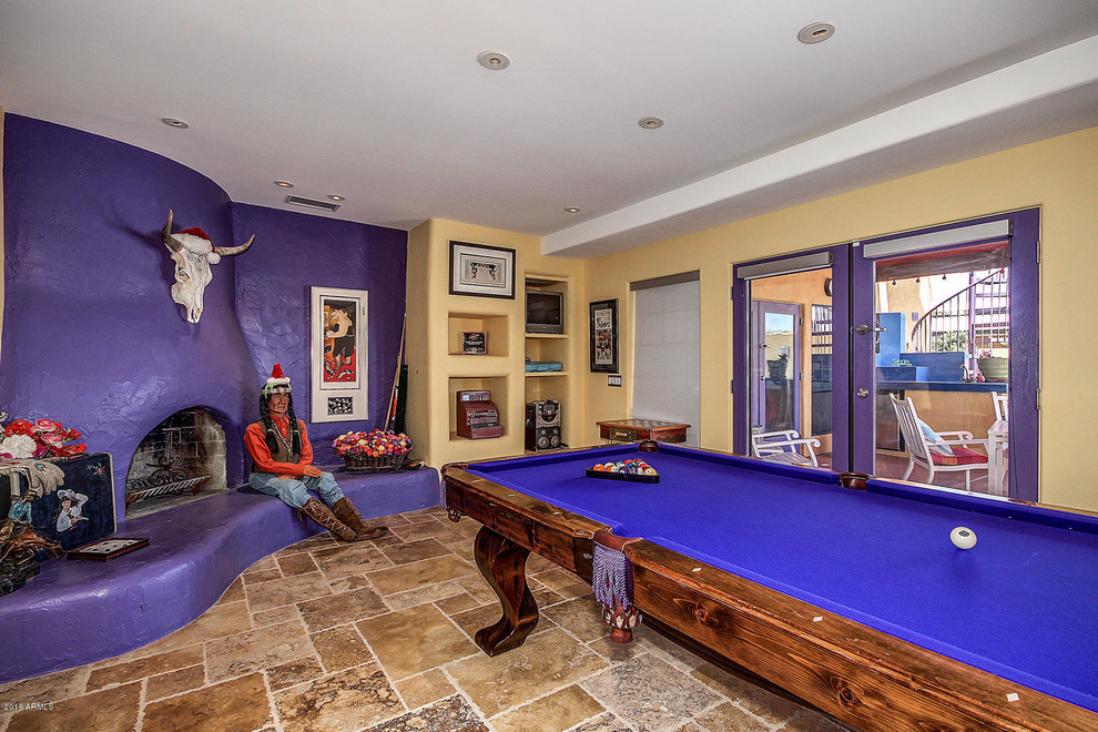 Family room - southwestern family room idea in Phoenix